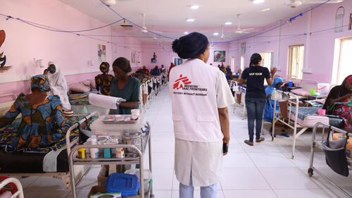 MSF nurse Unity Enuebuke standing in the fistula ward at Jahun General Hospital, northern Nigeria MSF nurse Unity Enuebuke standing in the fistula ward at Jahun General Hospital, northern Nigeria