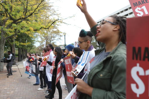 October 10, 2019, staff from the MSF-USA office and volunteers travelled to New Brunswick, New Jersey, to protest in front of Johnson & Johnson's global headquarters. MSF has asked that J&J reduce the cost of its lifesaving TB drug bedaquiline to $1 per day.